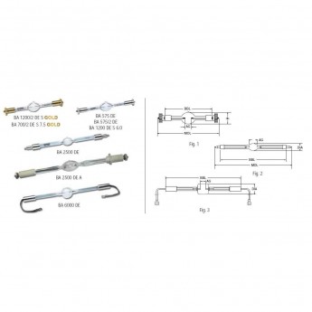 Газоразрядная лампа SYLVANIA BA1200 DE S7.2 gold (0023 15505